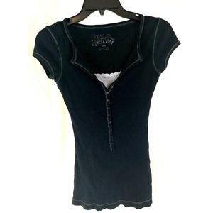 Self Esteem Short sleeve Tops Black camisole Sz M